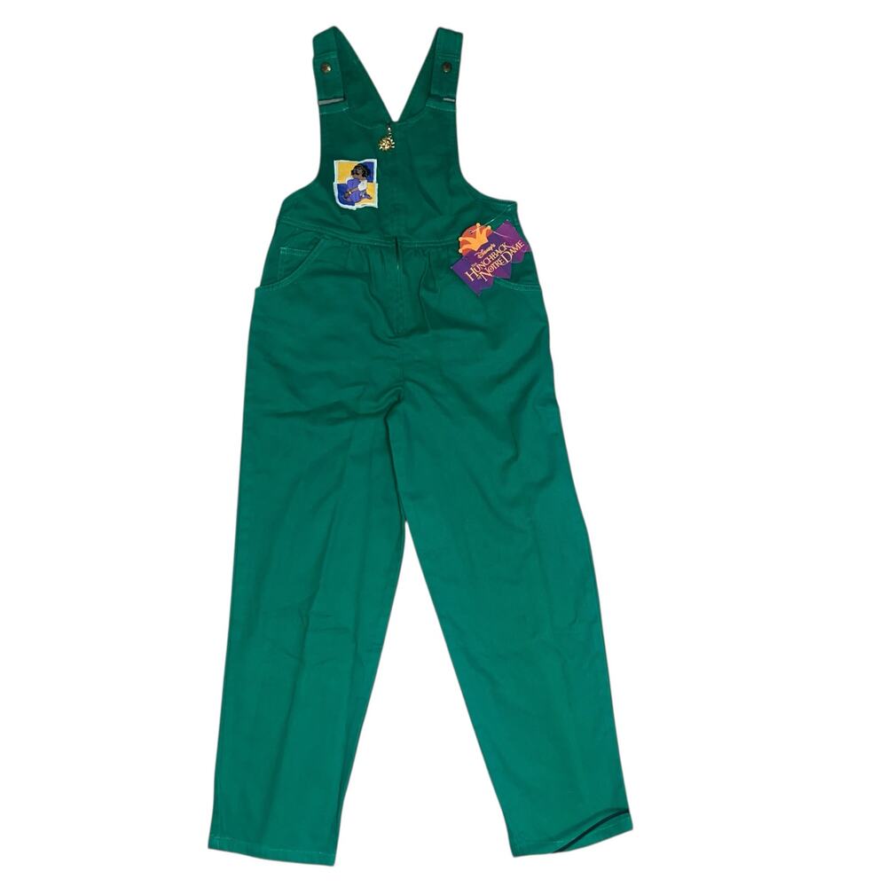 Disney vintage 90's Esmeralda The Hunchback of Notre Dame green bib overalls 12